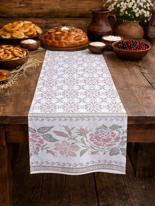Текстильная коллекция Рушник 50х150 рогожка, 50x150, фото 3