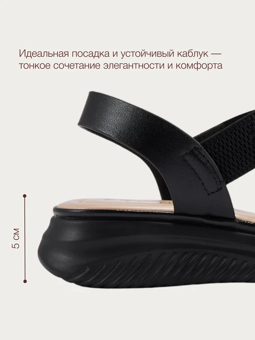 T.TACCARDI Сандалии женские летние на платформе, черный, фото 5