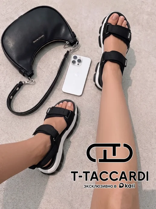 T.TACCARDI Сандалии женские летние на высокой платформе, черный