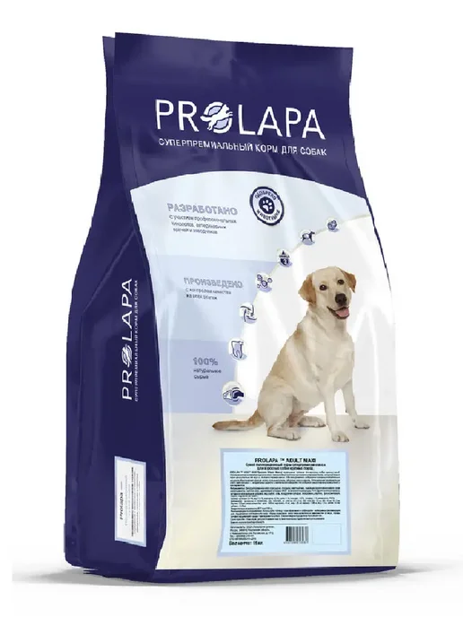 Сухой корм Prolapa для собак, взрослые, ягненок, 15 кг