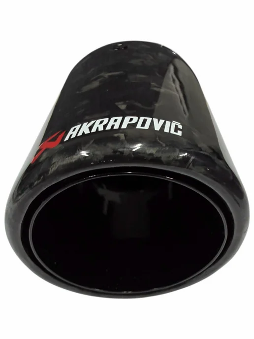AUTO-TUNE Насадка на глушитель Аkrapovic (Акрапович) карбон D51-89мм, закрытый тип, фото 6