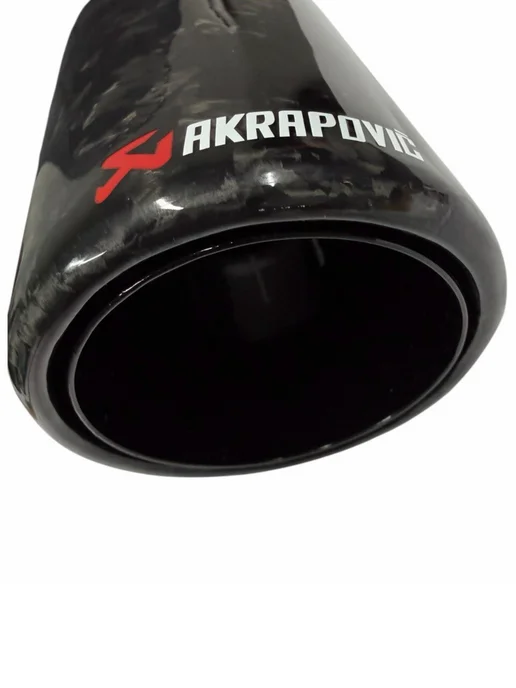 AUTO-TUNE Насадка на глушитель Аkrapovic (Акрапович) карбон D51-89мм, закрытый тип, фото 8