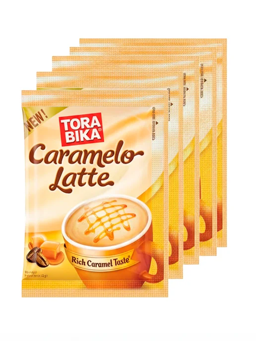 ToraBika Кофе растворимый Торабика Латте Caramelo Latte, 20 шт, 10 шт, фото 3