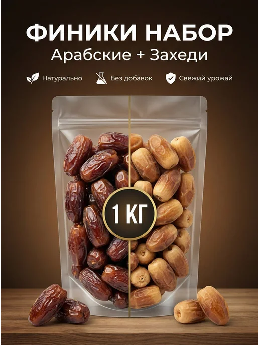 world-walnuts Финики захеди и араб 1кг, 1 кг