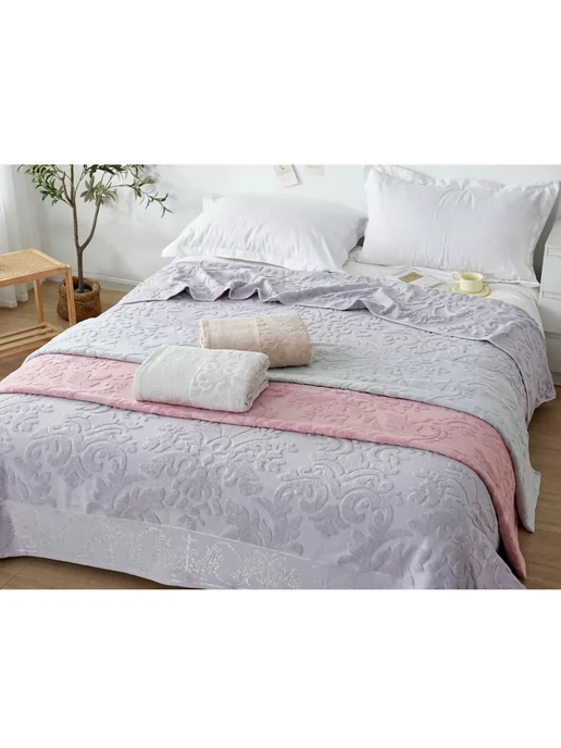 Махровое покрывало на кровать и диван 150х200 см, 150x200 см, фото 3