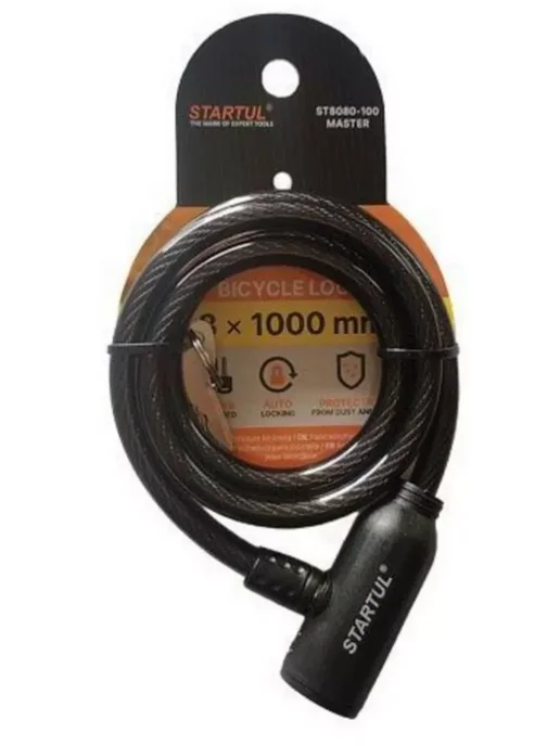 startul Замок для велосипеда с ключом прочный (ST8080-100), вариант