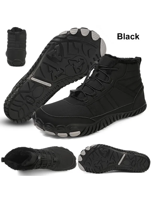 Босоножки Snow Boots для мужчин и женщин, зимние, противоско, черный, фото 5