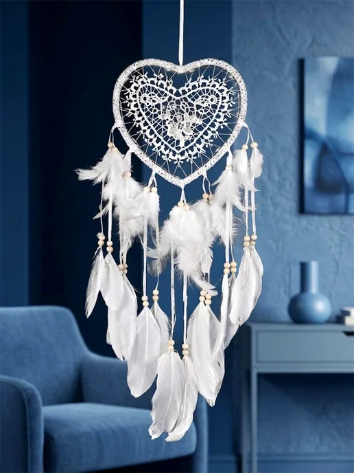 TIKO Ловец снов в спальню большой с подсветкой, белый, фото 8