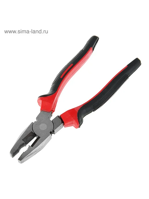 ЛОМ Плоскогубцы комбинированные шлифованные, двухкомпонентные, черный, фото 3