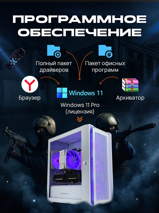 ROO24 Игровой компьютер i5-14400f RTX5060 Ti 16Gb, белый, фото 6