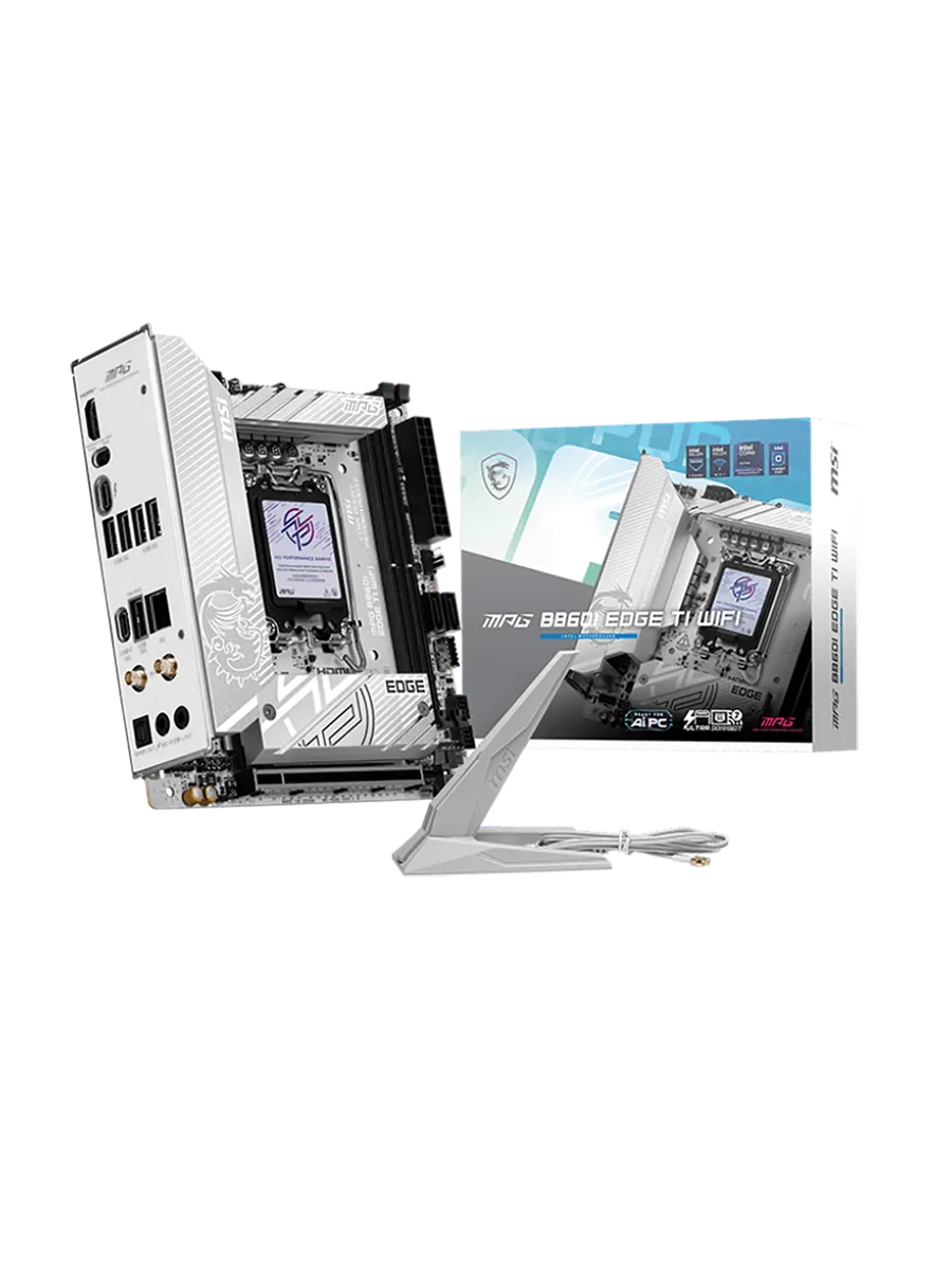 MSI Материнская плата MPG B860I EDGE TI WIFI LGA1851 Intel B860