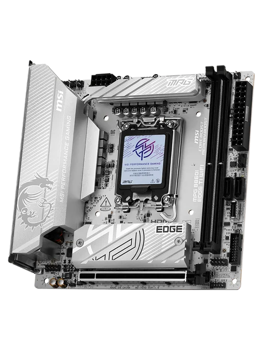 MSI Материнская плата MPG B860I EDGE TI WIFI LGA1851 Intel B860, белый, фото 3