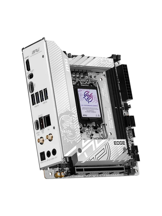 MSI Материнская плата MPG B860I EDGE TI WIFI LGA1851 Intel B860, белый, фото 4