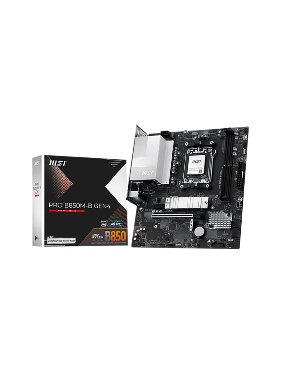 MSI Материнская плата PRO B850M-B GEN4 AM5 AMD B850 mATX RTL