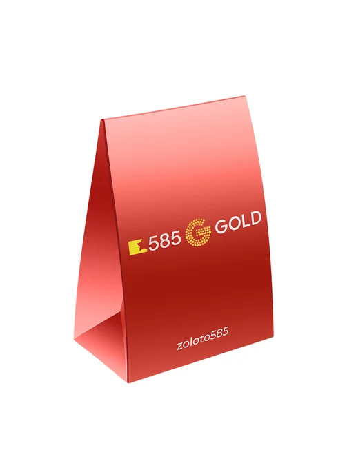585Gold Брошь с аметистами и фианитами из красного золота 585 пробы, золотой, фото 3