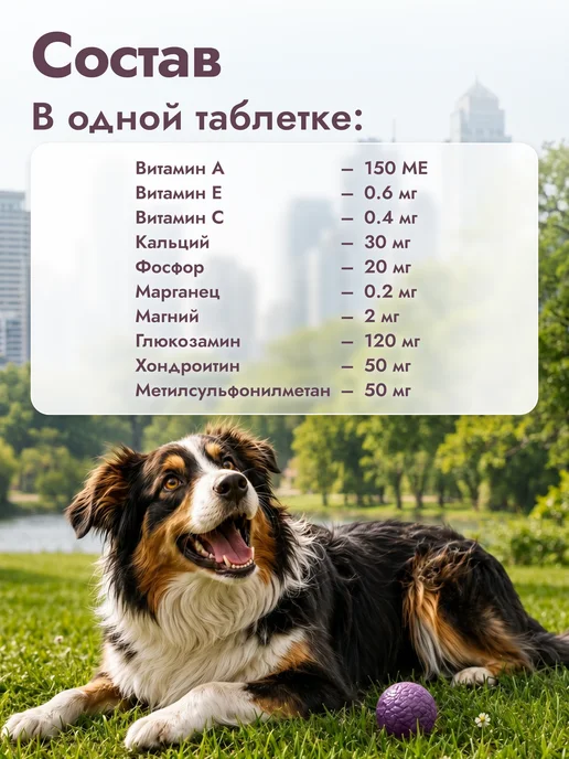 polidex Глюкогекстрон плюс 300 хондропротектор для собак и щенков, вариант, фото 3