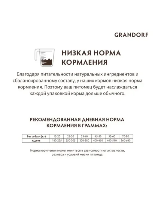 Сухой корм Grandorf' для собак, крупные, индейка, 10 кг, фото 8