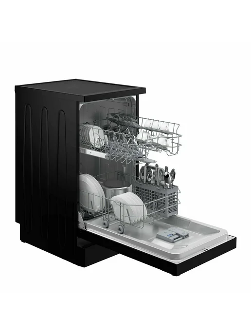 Indesit Посудомоечная машина DFS 1A50 B на 9 комплектов, черный, фото 2