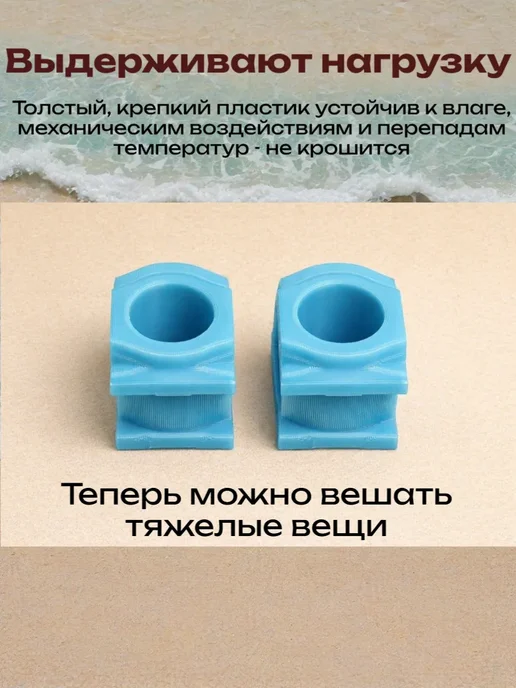 Направляющие сушилки для белья Ника, ремкомплект усиленный, голубой, фото 6