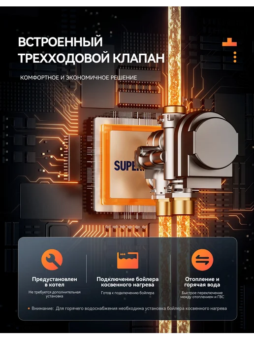 Superflame Official Газовый одноконтурный котёл Superflame M24TM 24 кВт, вариант, фото 2