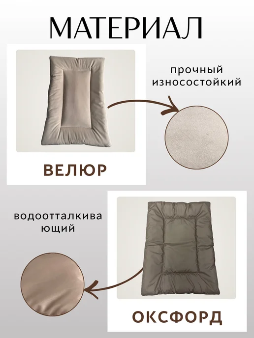 SleepyPets Лежанка для кошек и собак 80х60 см, 80x60 см, фото 2