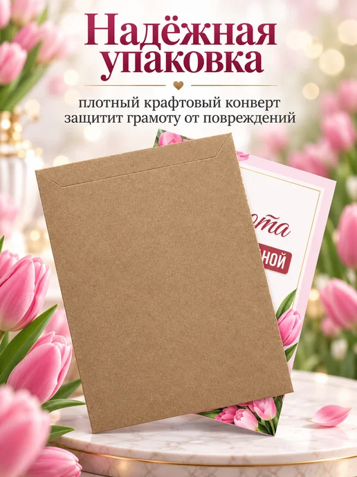 Грамота диплом Самой прекрасной А4, вариант, фото 4