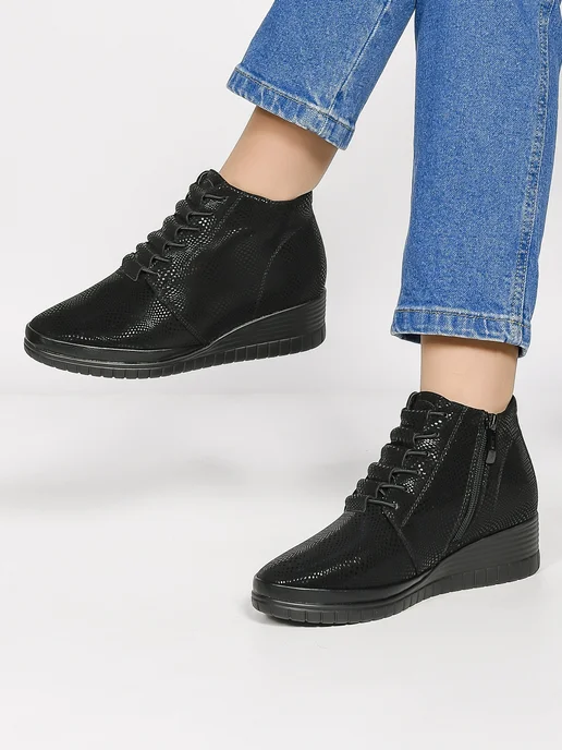 Chici Shoes Полусапожки на танкетке демисезонные короткие, вариант, фото 2