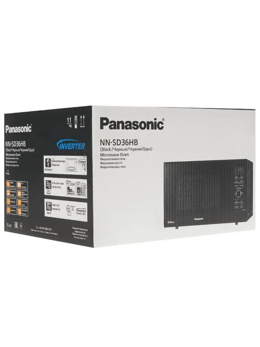 Panasonic Микроволновая инверторная печь NN-SD36HBZPE, 23 л, 1000 Вт, фото 8