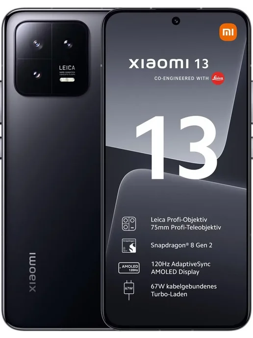 Смартфон Xiaomi 13 8/256 ГБ, черный, фото 2
