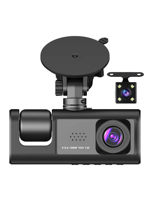 Видеорегистратор 3 канала Front Rear IP 1080P без SD, 3 канала Front Rear, фото 2