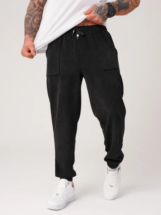 Bigfishkg Спортивные штаны джоггеры, черный, фото 8