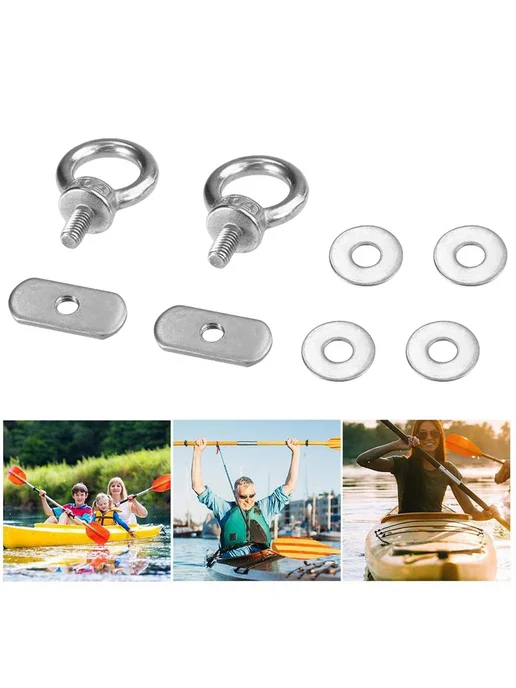2шт Крючки для троса и банджи для kayak нержавейка, 2 шт, фото 7