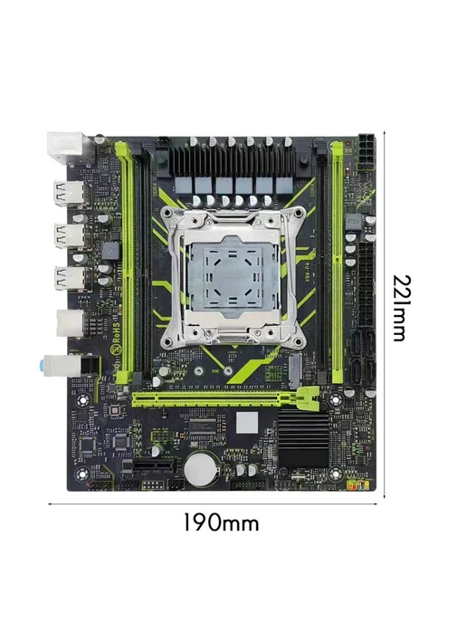 Материнская плата X99 P4 сокет LGA2011 H55 гигабитный Ethe, вариант, фото 2