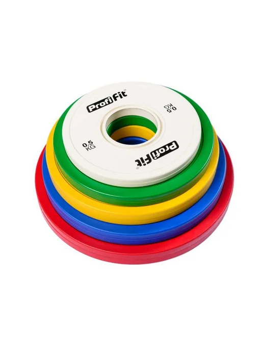 PROFI-FIT Блин для штанги 51мм 1 кг обрезиненный цветной, 2 кг, фото 7