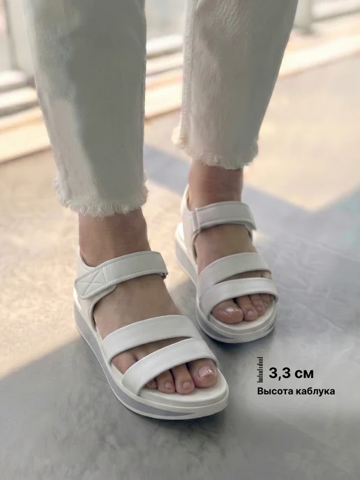 T.TACCARDI Сандалии женские летние на платформе, белый, фото 3