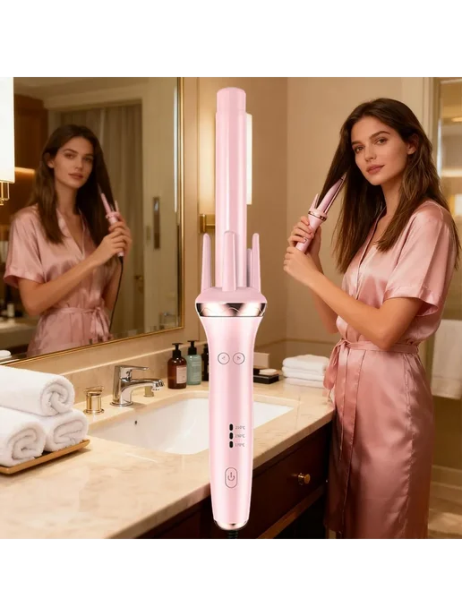 babyliss Плойка для локонов, розовый, фото 2