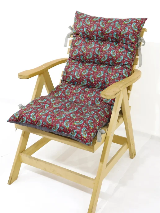 Омега_ Подушка матрас на садовую мебель 55*120 двусторонний, 55x120, фото 3