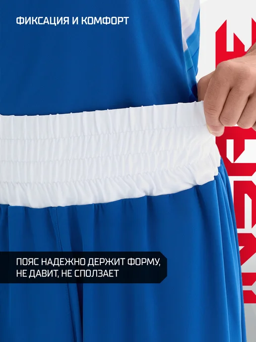 Insane Шорты спортивные для бокса форма, синий, фото 6