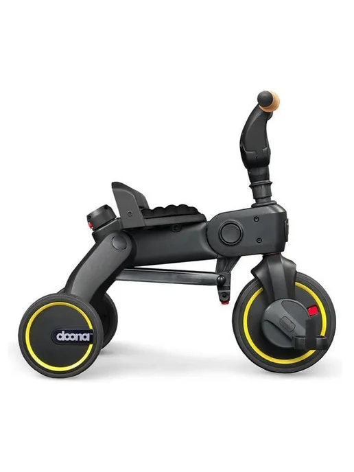 Doona Складной трехколесный велосипед Liki Trike S5 Nitro Black, черный, фото 4