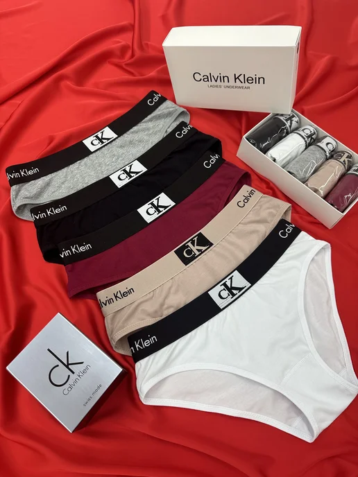CALVIN KLEIN Трусы в стиле Calvin Klien набор в подарочной коробке, черный, фото 5