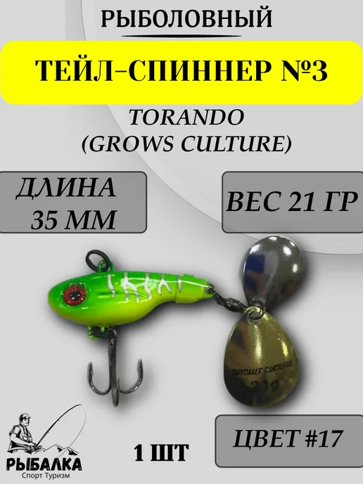 Рыбалка Спорт Туризм Тейл-спиннер для рыбалки №3, вариант