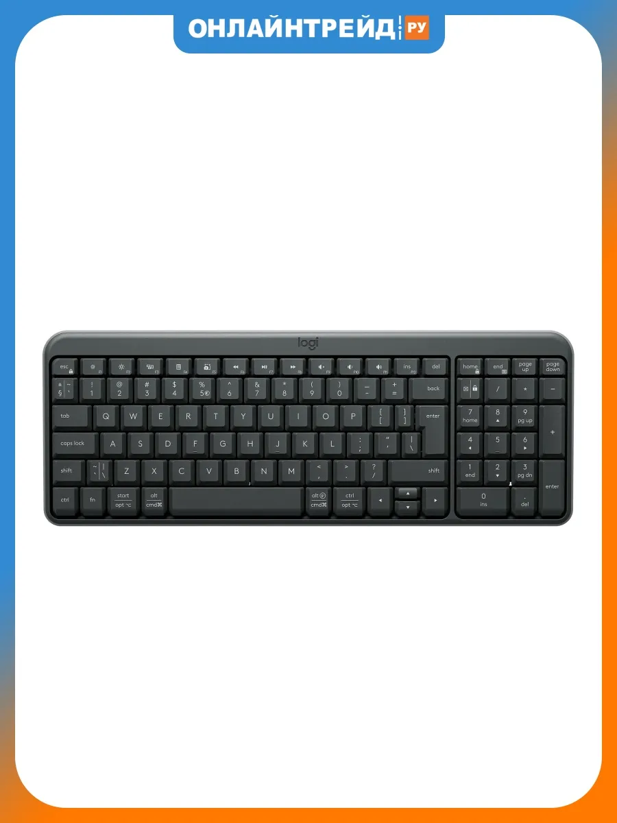 LOGITECH Клавиатура беспроводная K250 Compact Graphite