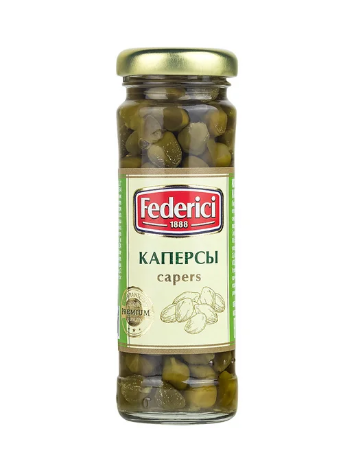 Federici Каперсы маринованные, 100 г, 100 г