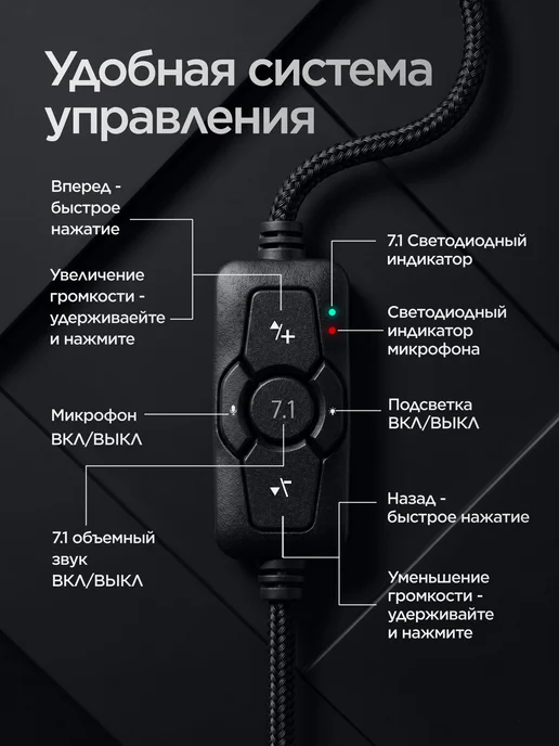 AEGIS Игровые наушники, черный, фото 4