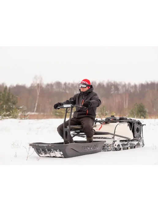 Baltmotors Мотобуксировщик Wide+сани 1450 в подарок, белый, фото 6