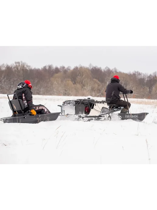 Baltmotors Мотобуксировщик Wide+сани 1450 в подарок, белый, фото 7