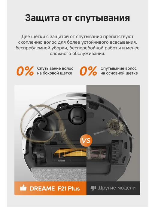 Dreame Робот-пылесос F21 Plus White со станцией самоочистки, белый, фото 6