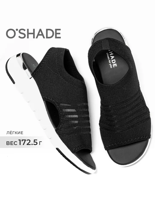 O`SHADE Босоножки женские летние спортивные, черный, фото 3