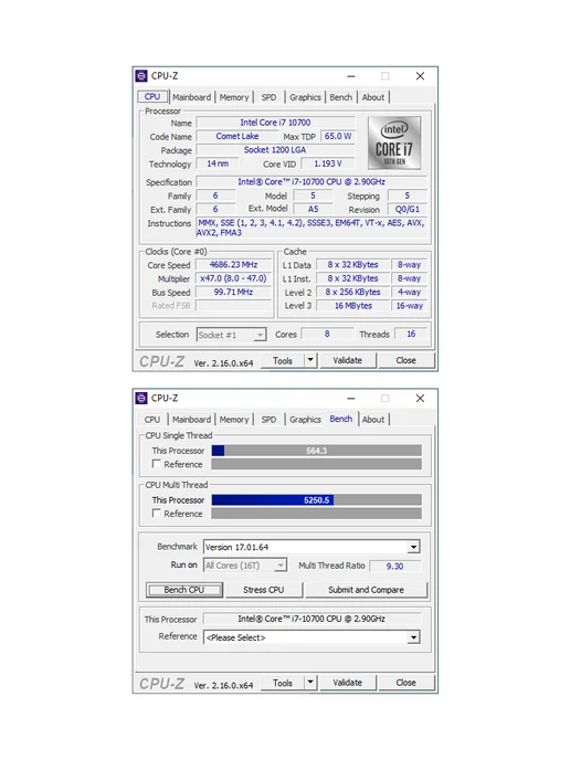 Intel Процессор Core i7-10700, вариант, фото 5