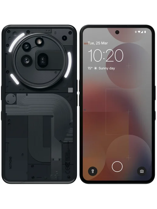 Смартфон Nothing Phone 3A Pro 12/256 ГБ, черный, фото 2